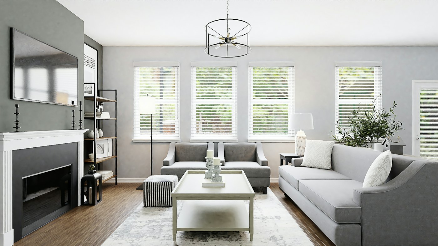 Refined residential living room with careful detailing and a composed neutral palette